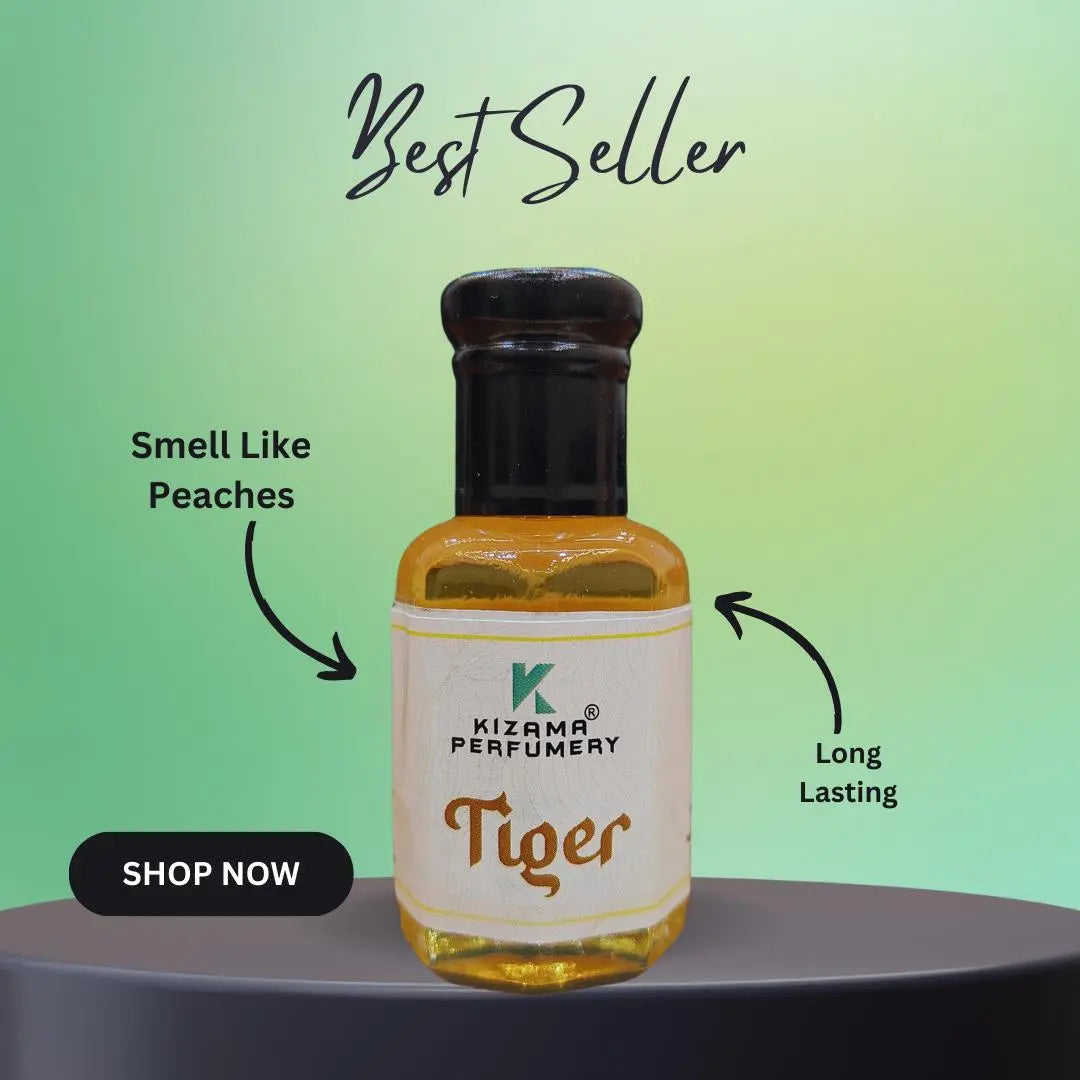 Kizama Tiger Non Alcoholic Attar for Men & Women II Attar Perfume Online Kizama Perfumery