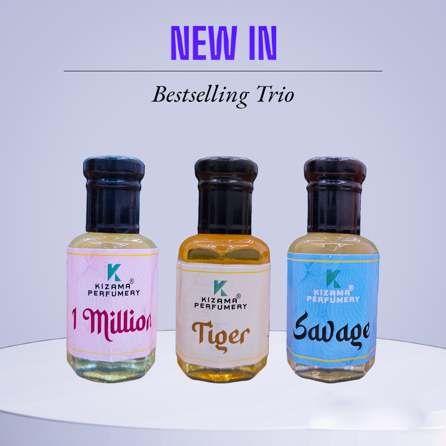 Kizama Top Selling Attar Combo for Men in Plain Bottle KizamaPerfumery
