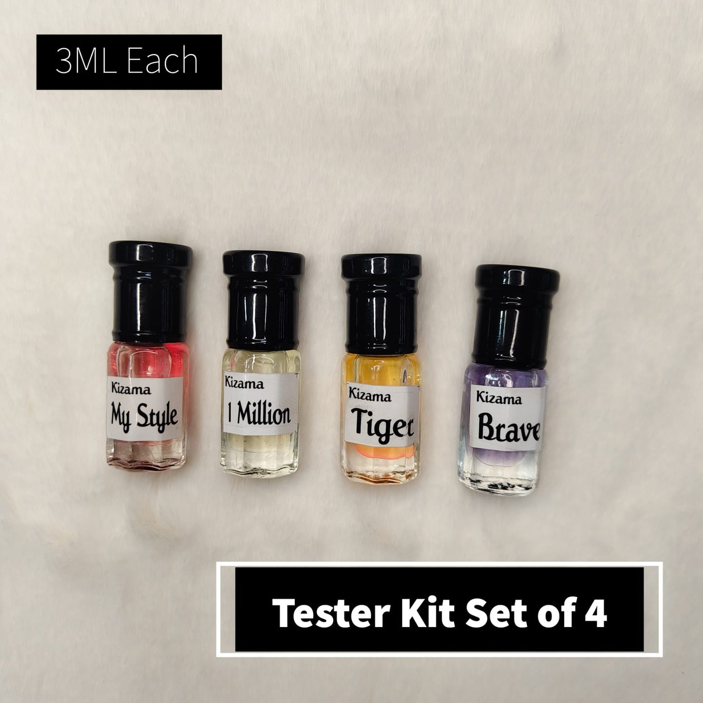 Kizama Bestselling Attars Combo 3ML Each Set of 4 Kizama Perfumery