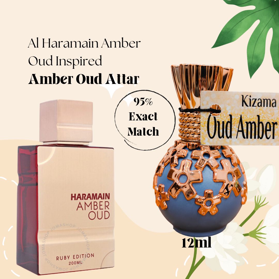 Kizama Oud Amber Attar for Men & Women II Best Oud Attar Online Kizama Perfumery