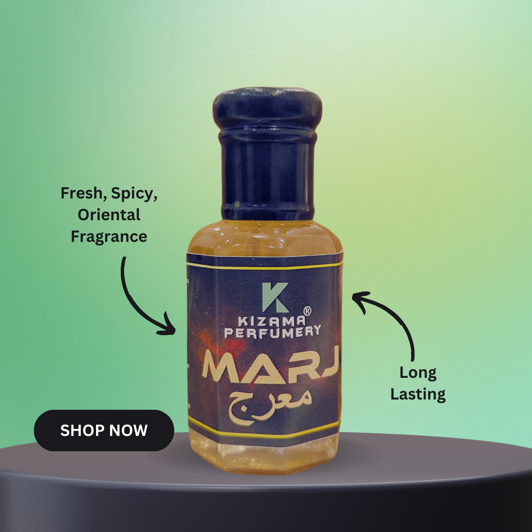 Kizama Marj Unisex Attar Inspired by Famous Marj Perfume by Ahmed Al Maghribi Kizama Perfumery