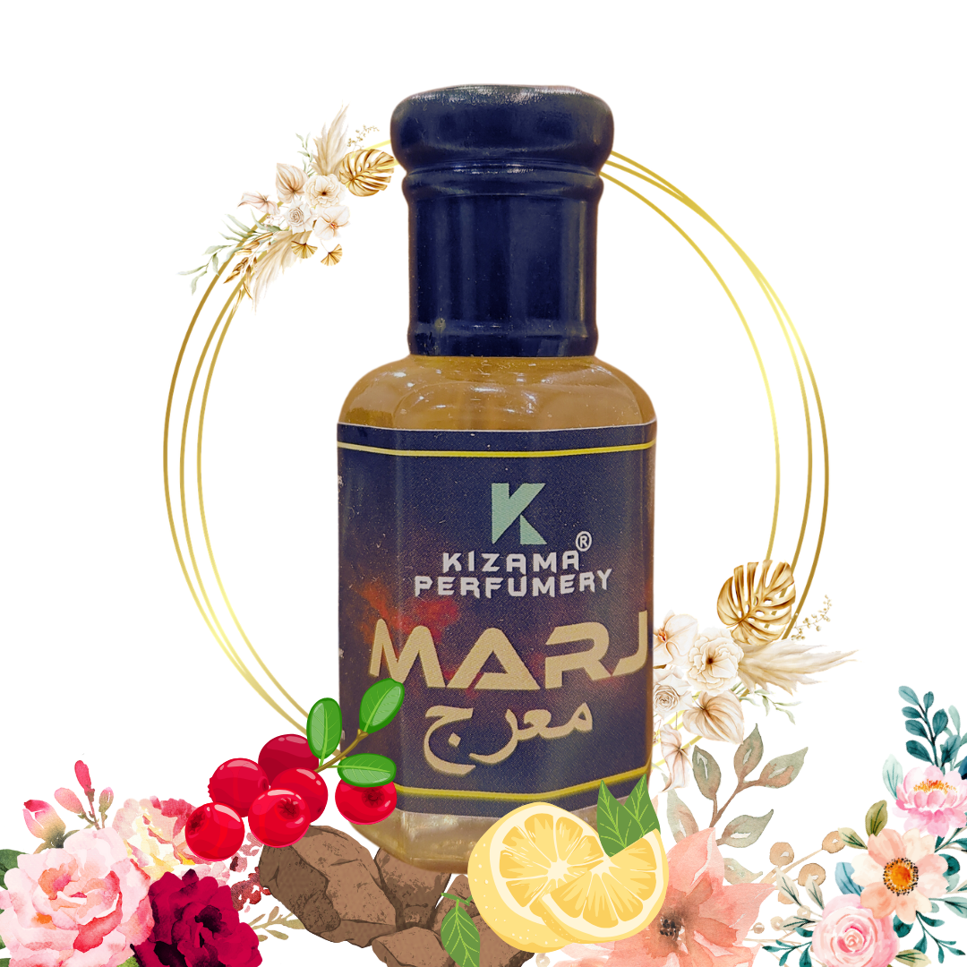 Kizama Marj Unisex Attar Inspired by Famous Marj Perfume by Ahmed Al Maghribi Kizama Perfumery