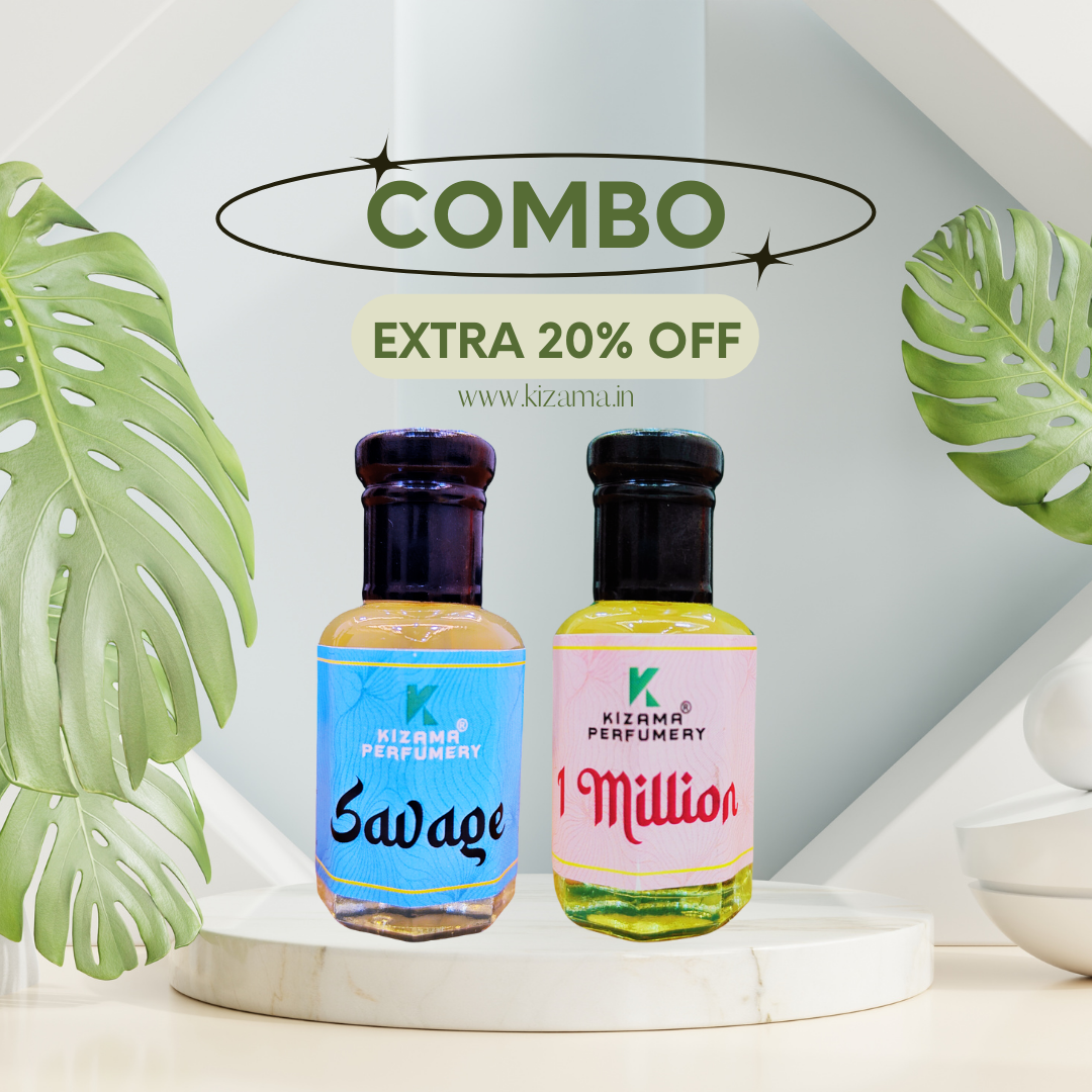 Kizama Bestselling Attar Combo for Men in Plain Bottle Kizama Perfumery