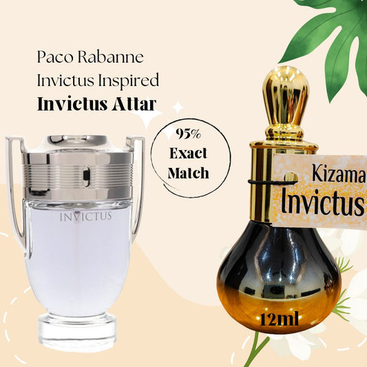 Kizama Invictus Attar For Men Inspired by Paco Rabanne Invictus II Best Attar For Office Persons Kizama Perfumery